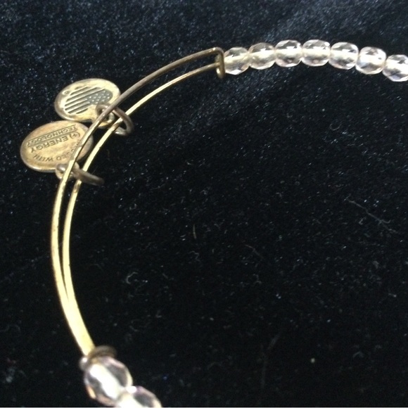 Alex and Ani Pink / Gold Beaded Bracelet - Picture 3 of 3